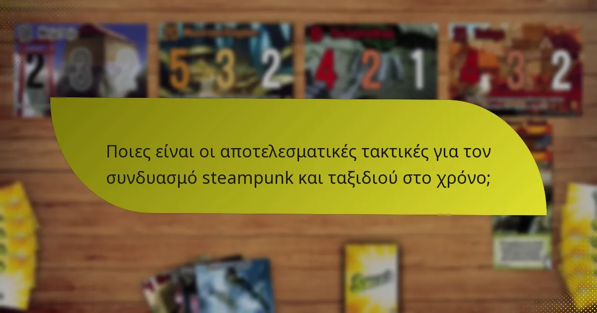 Πώς μπορεί να εφαρμοστεί το steampunk και το ταξίδι στο χρόνο στα παιχνίδια;