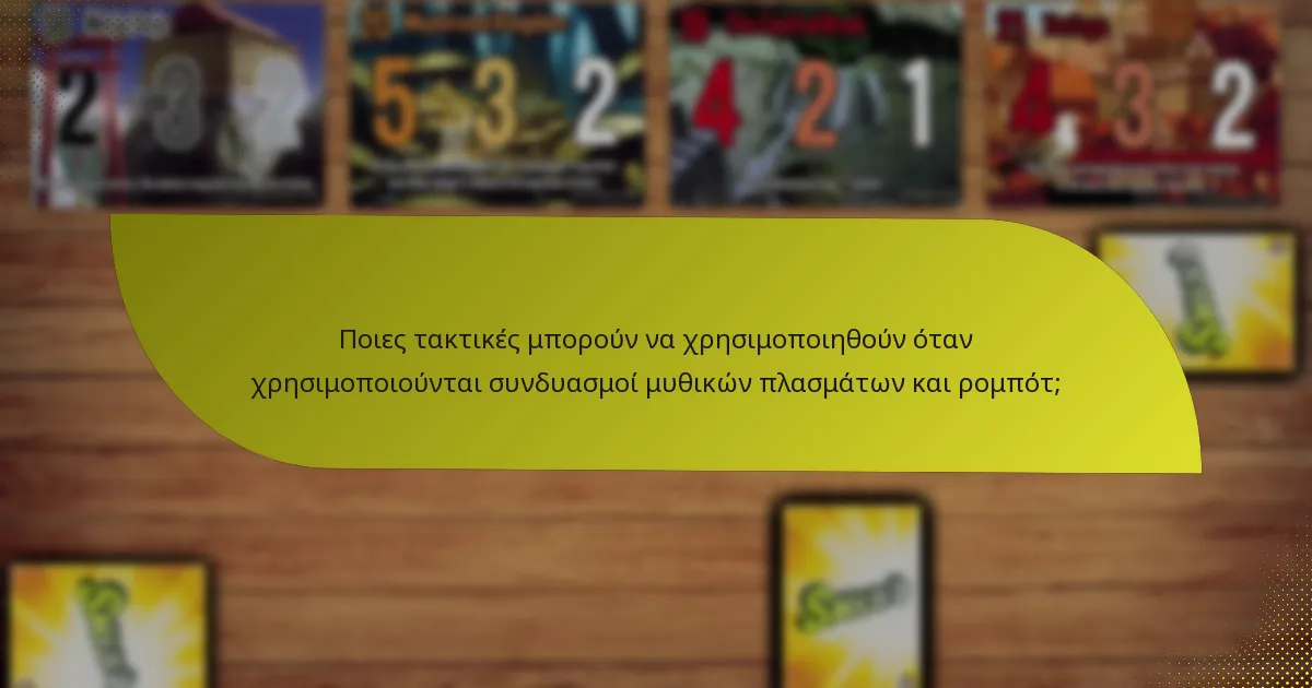Ποια παιχνίδια περιλαμβάνουν συνδυασμούς μυθικών πλασμάτων και ρομπότ;