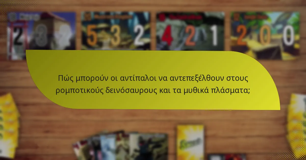 Πώς μπορούν οι αντίπαλοι να αντεπεξέλθουν στους ρομποτικούς δεινόσαυρους και τα μυθικά πλάσματα;