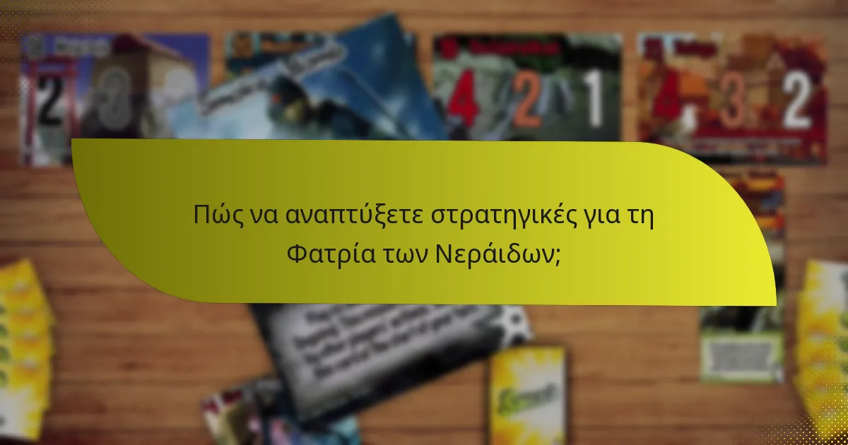 Πώς να αναπτύξετε στρατηγικές για τη Φατρία των Νεράιδων;