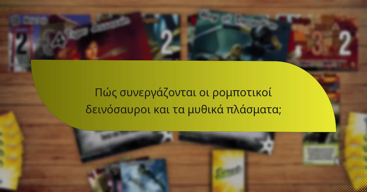 Πώς συνεργάζονται οι ρομποτικοί δεινόσαυροι και τα μυθικά πλάσματα;